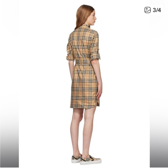 Burberry Nova Check Long Sleeve Shirt Dress - Excellent Condition - Picture 7 of 7